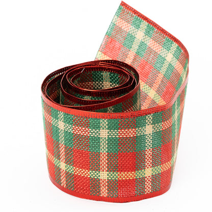 Christmas Cake Frill Ribbon – Tartan – 1 Yard – image 3