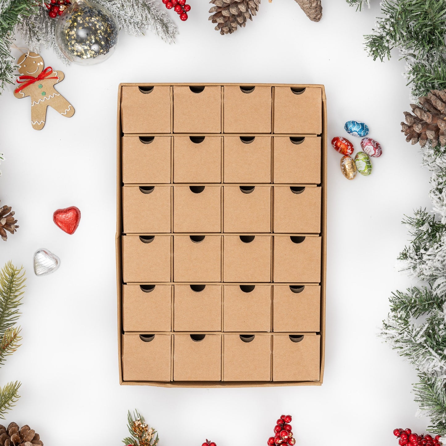 Fill Create & Decorate Advent Calendar 24 Days 1-24 Draws Christmas Countdown