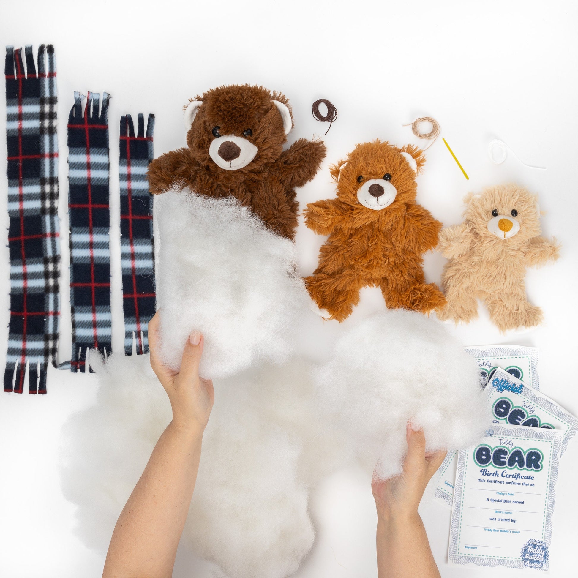 3 Make Your Own Christmas Teddy Bear Complete Set Fill Filling Build Create Xmas Etsy