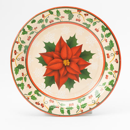 Poinsettia Christmas Partyware Set – Plates, Cups & Napkins – image 5