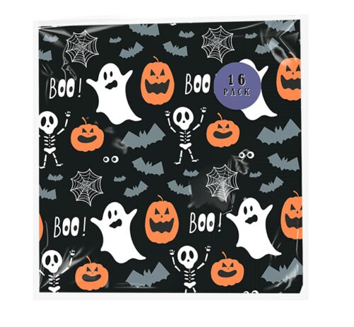 33pcs Halloween Partyware Ghost Pumpkin Plates Cups Napkins Table Cover Keechi & co.