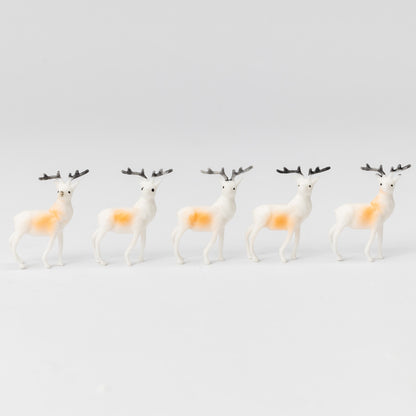 Reindeer Christmas Cake Toppers – Set of 5