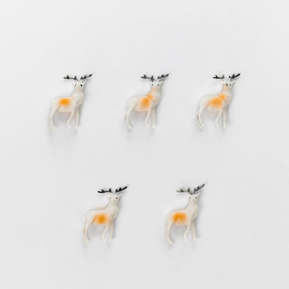 Reindeer Christmas Cake Toppers – Set of 5 – image 2