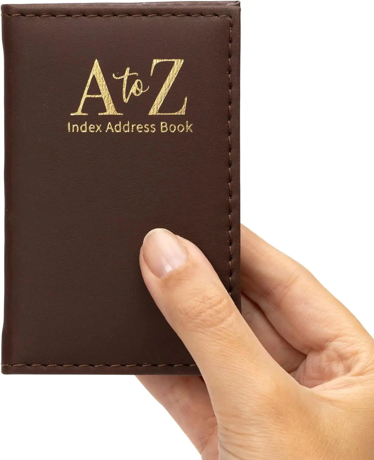 Index Address Book Leather Look Cover Executive Padded Notebook A-Z Pocket Keechi & co.