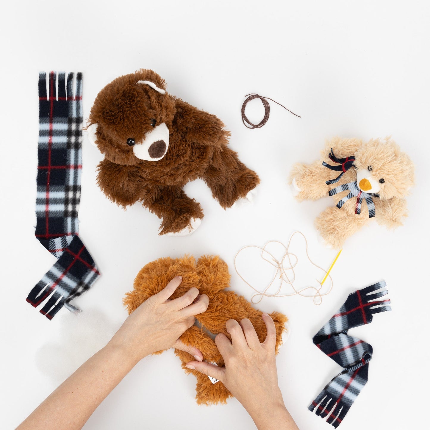 3 Make Your Own Christmas Teddy Bear Complete Set Fill Filling Build Create Xmas Etsy