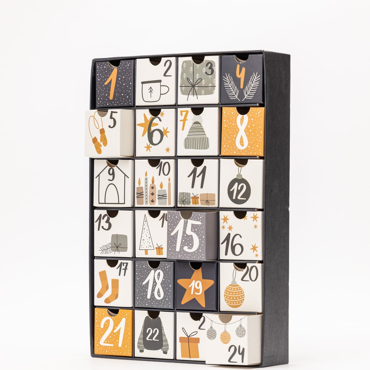 Fill Make your Own Advent Calendar 24 Days 1-24 Draws Christmas Countdown Keechi & co.