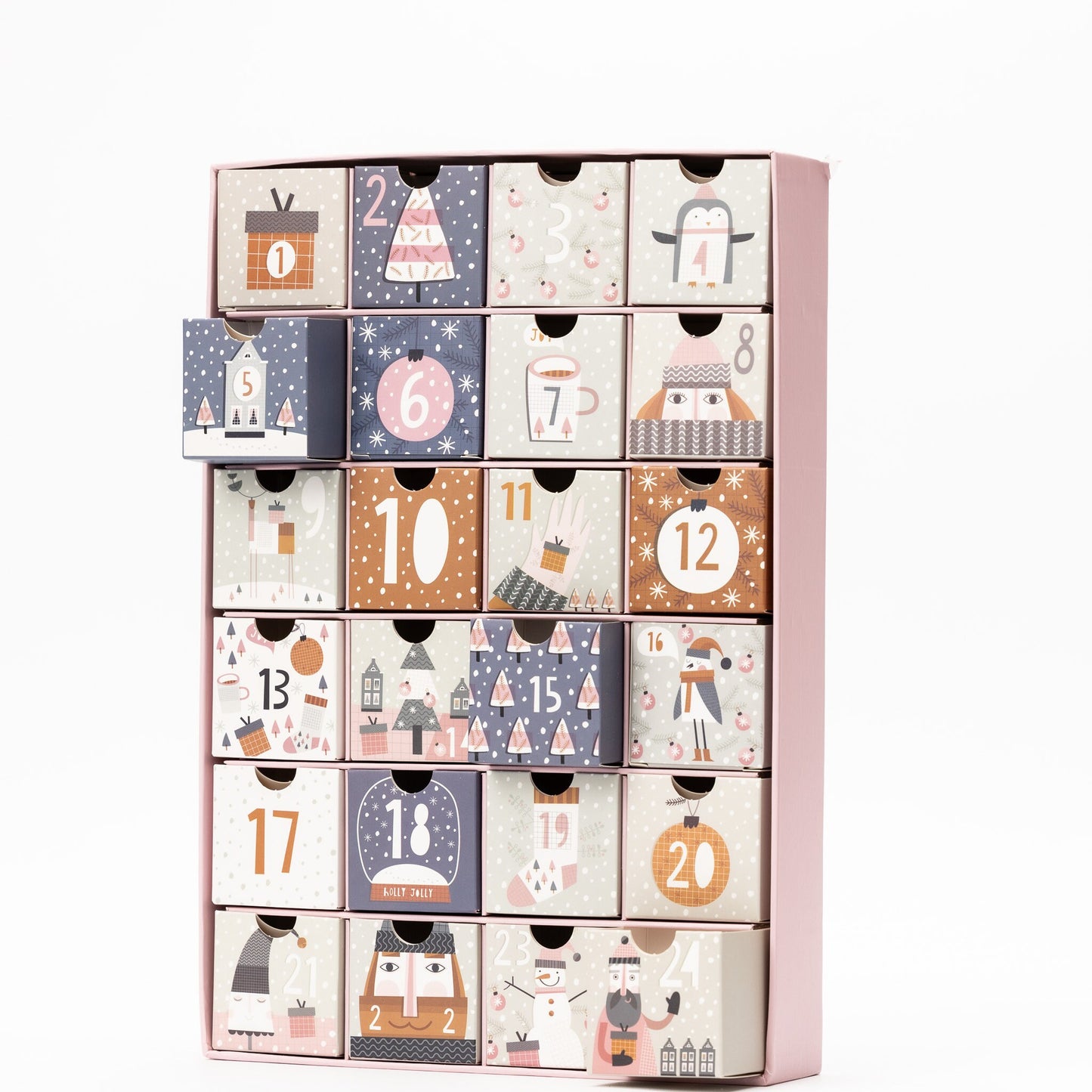 Fill Make your Own Advent Calendar 24 Days 1-24 Draws Christmas Countdown