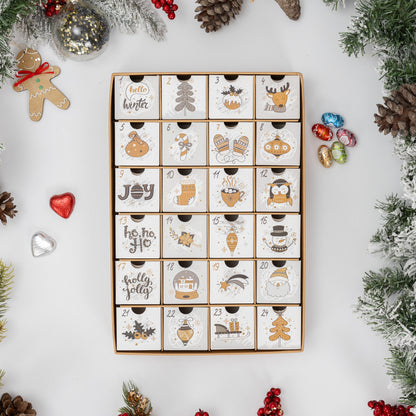 Fill Your Own Advent Calendar – 24 Drawers – Gold – image 5