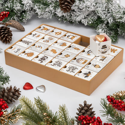 Fill Your Own Advent Calendar – 24 Drawers – Gold – image 3