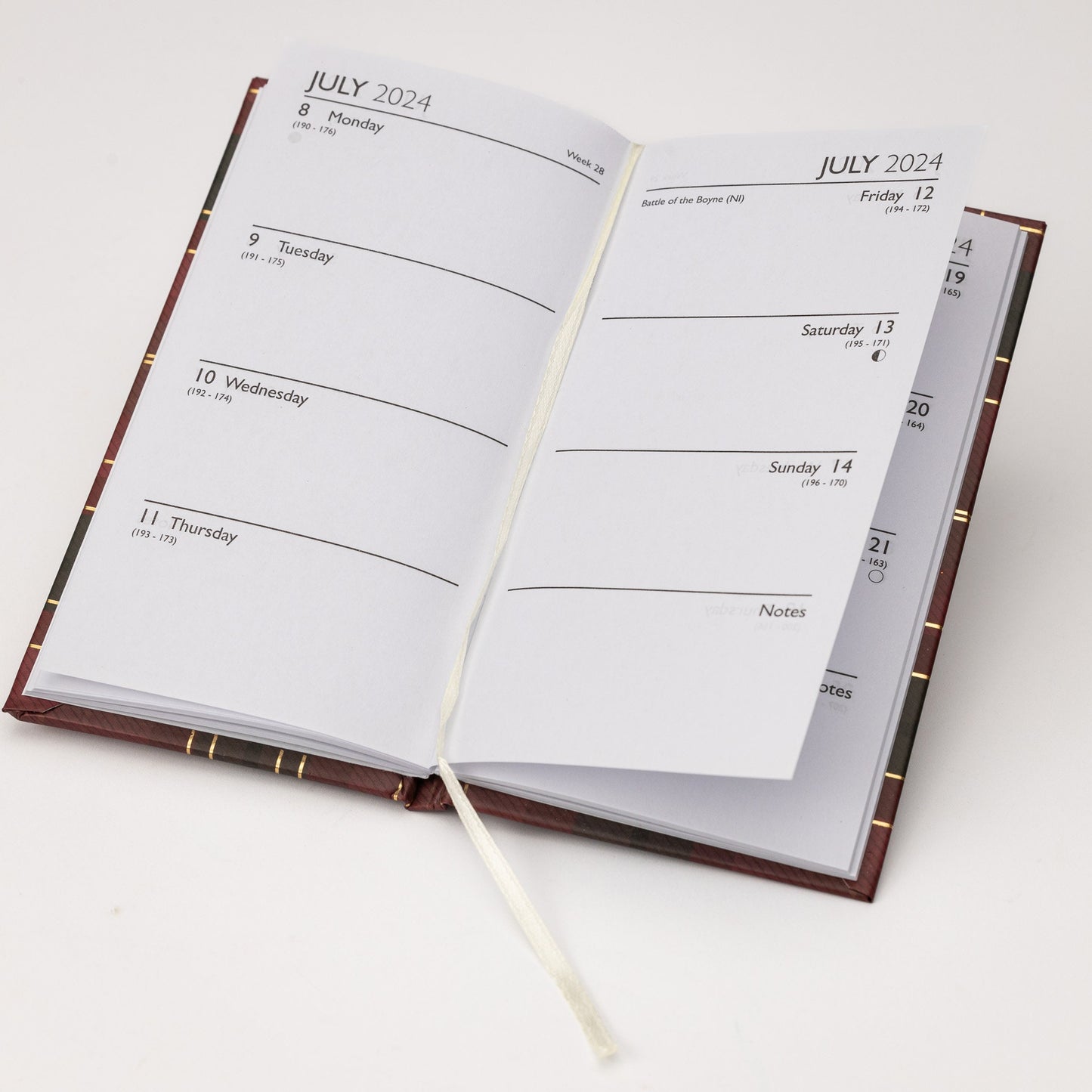 2024 Diary Slim Pocket Size Week to View 2024 Diaries Full Year Planner