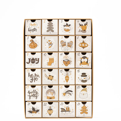 Fill Your Own Advent Calendar – 24 Drawers – Gold – image 10
