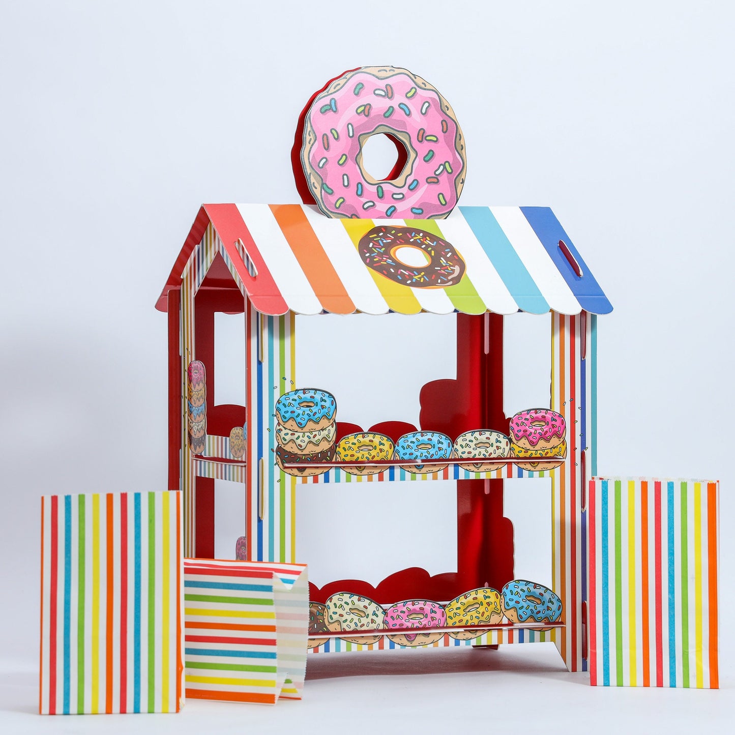 Sweet Shop Display Stand: Birthday Party Treat Carts (Set of 3)
