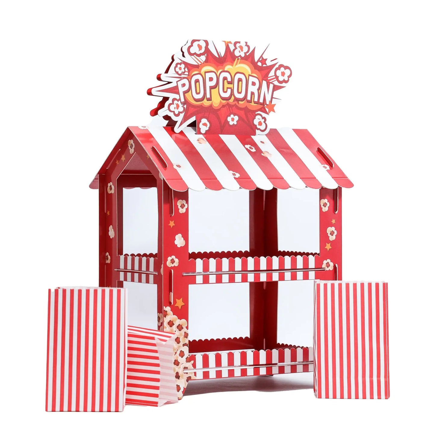 Popcorn Shop Display Stand Cake Dessert Birthday Party Popcorn movie night Treats kids adult wedding Partyware Keechi & co.