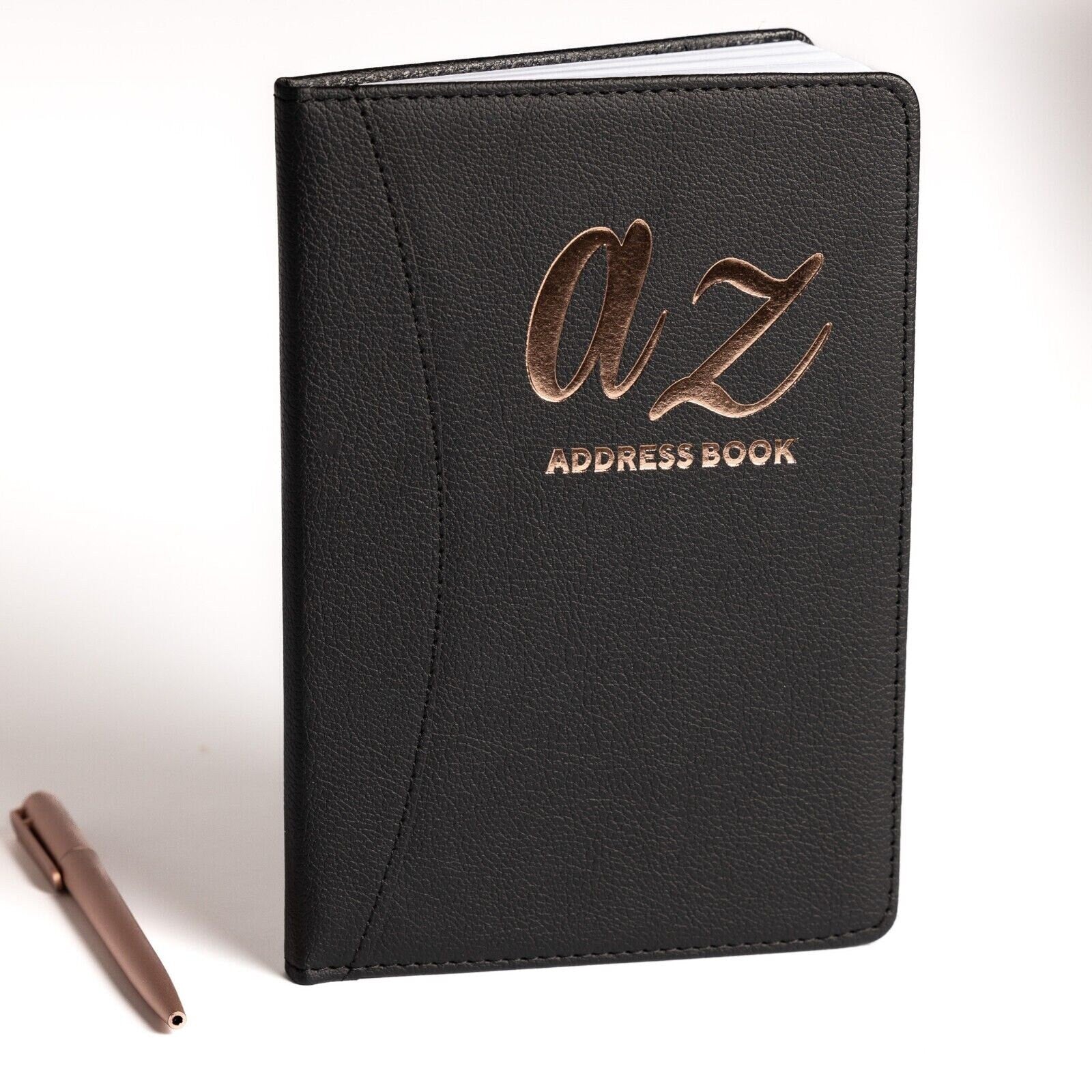 Address & Birthday Telephone Email Book A-Z Index Tabs Hard Back Contact and Pen Keechi & co.