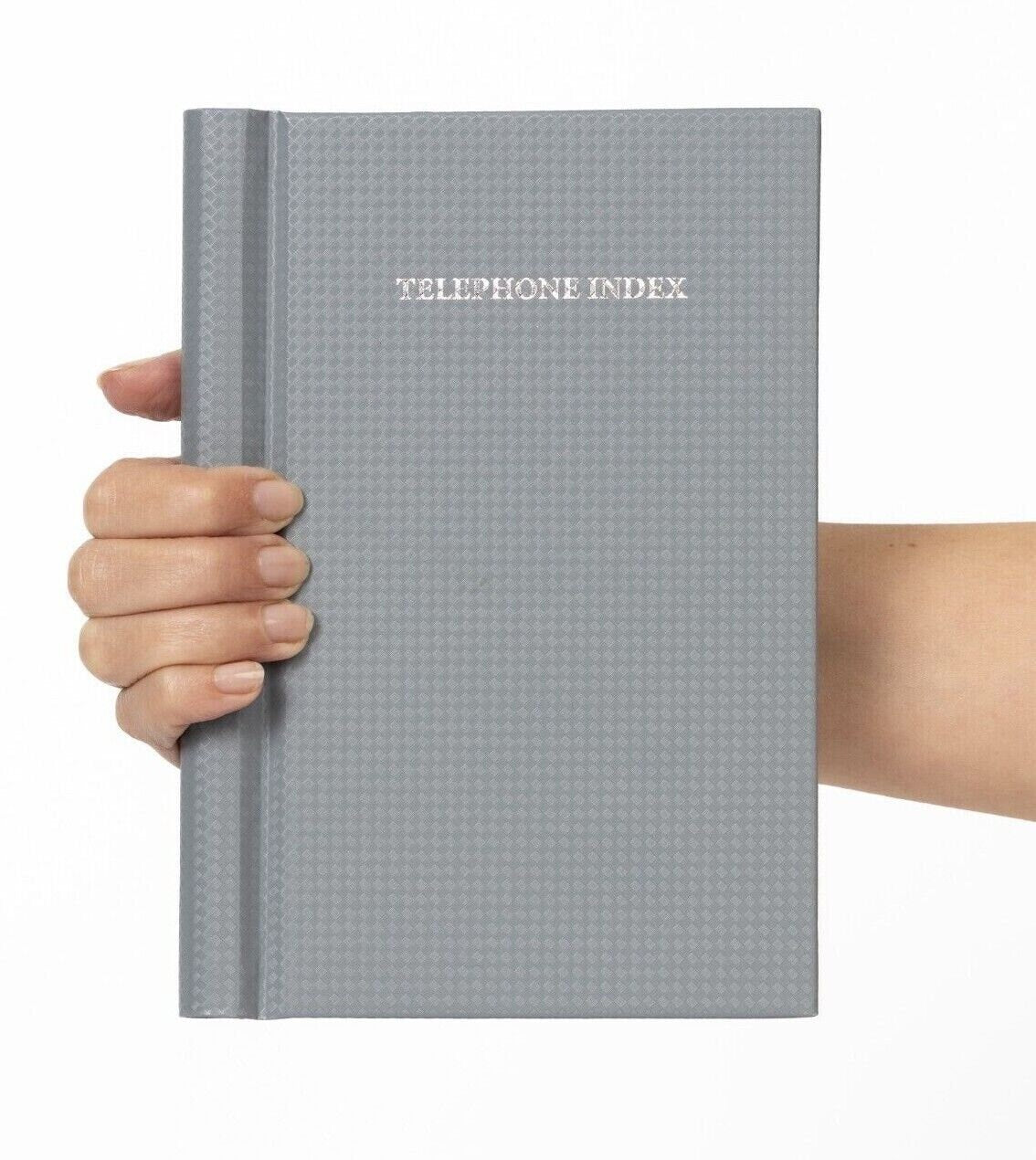 Telephone Address Book A-Z Index Tabs Hard Back Cover A5 Address Spiral Bound