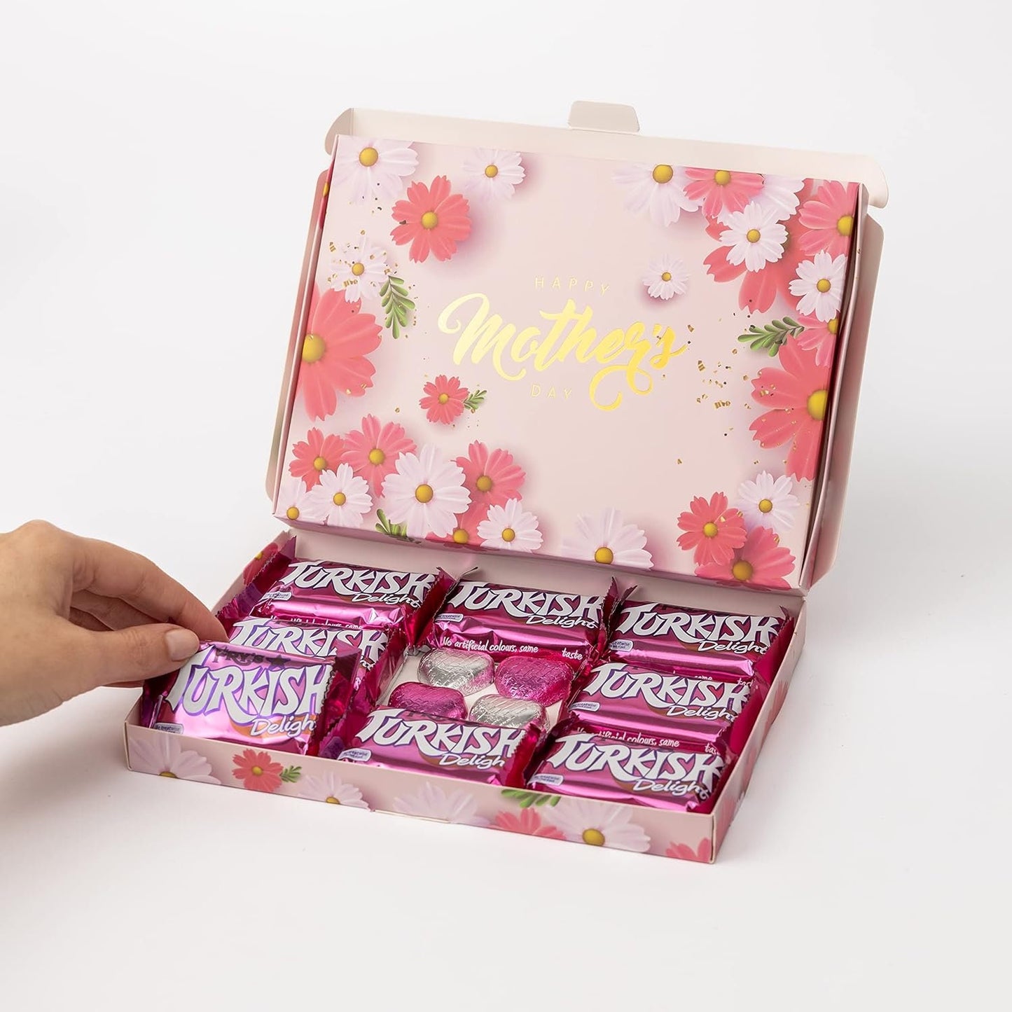 Frys Turkish Delight Chocolate Hearts Cadbury Gift Box Hamper Mother's Day Mum