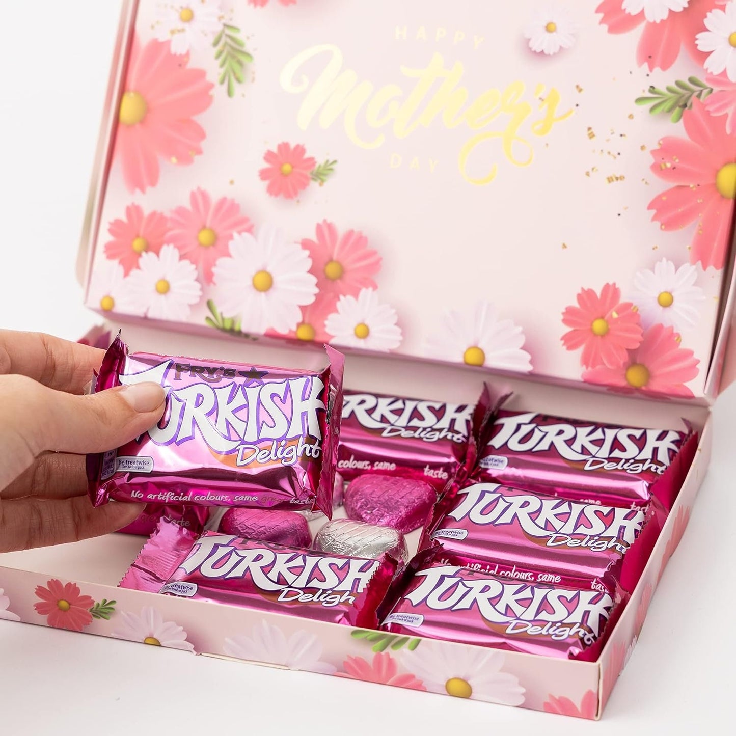 Frys Turkish Delight Chocolate Hearts Cadbury Gift Box Hamper Mother's Day Mum