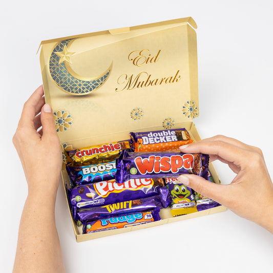 Cadbury Chocolate Freddo Twirl Sweet Gift Box Hamper Eid Mubarak Present Keechi & co.