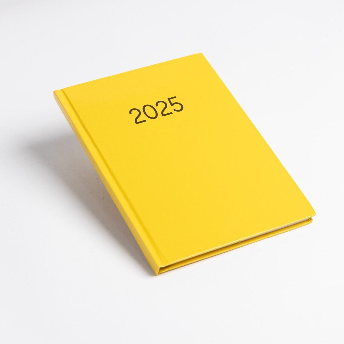 2025 Diary A5 Week to view Diary Office Full Year Planner Hardback Yellow Keechi & co.