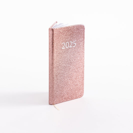 2025 Diary Slim Glitter Week to View Diaries Full Year Journal Calendar Planner Keechi & co.