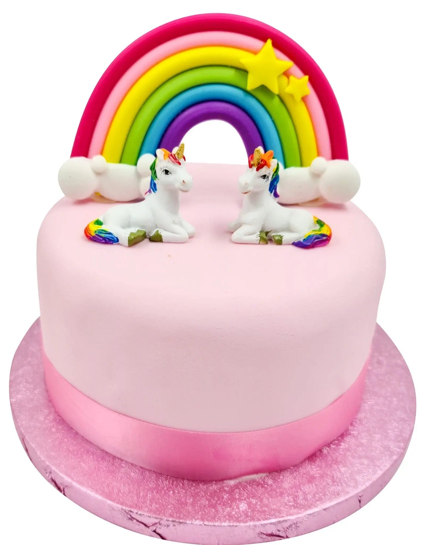 Unicorn Cake Topper 3pcs Rainbow Birthday Party cake Decorations kids adult Girls Reusable Keechi & co.