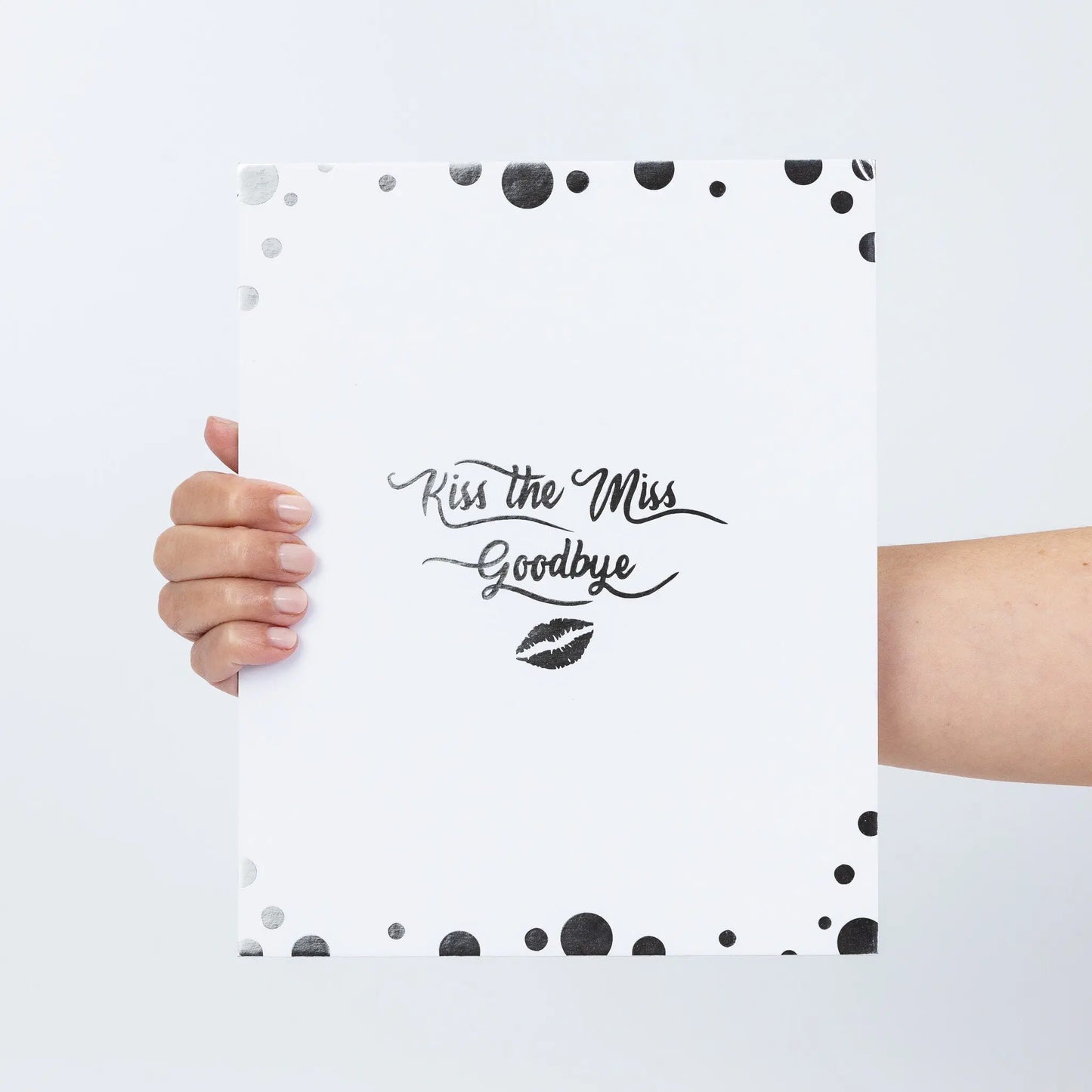 Hen Party Game Accessories Kiss The Miss Goodbye Silver Foil Do Gift With Pen Keechi & co.