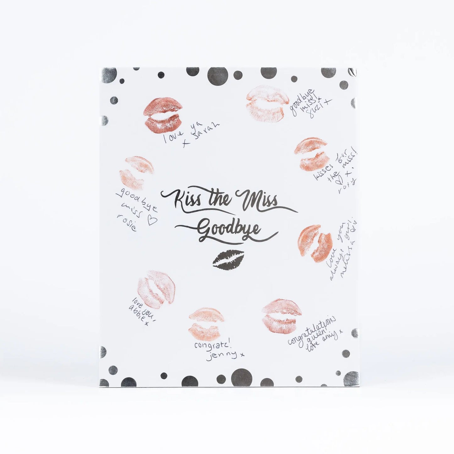 Hen Party Game Accessories Kiss The Miss Goodbye Silver Foil Do Gift With Pen Keechi & co.