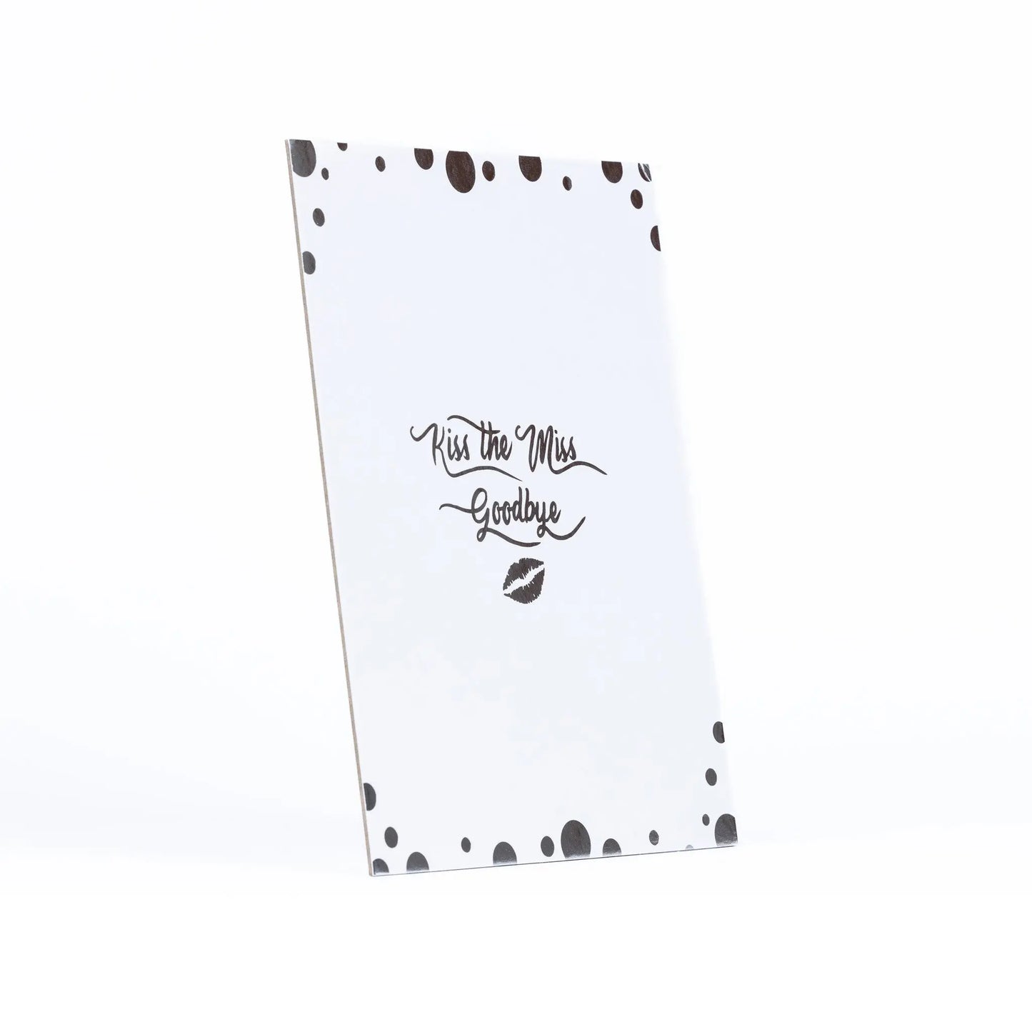 Hen Party Game Accessories Kiss The Miss Goodbye Silver Foil Do Gift With Pen Keechi & co.