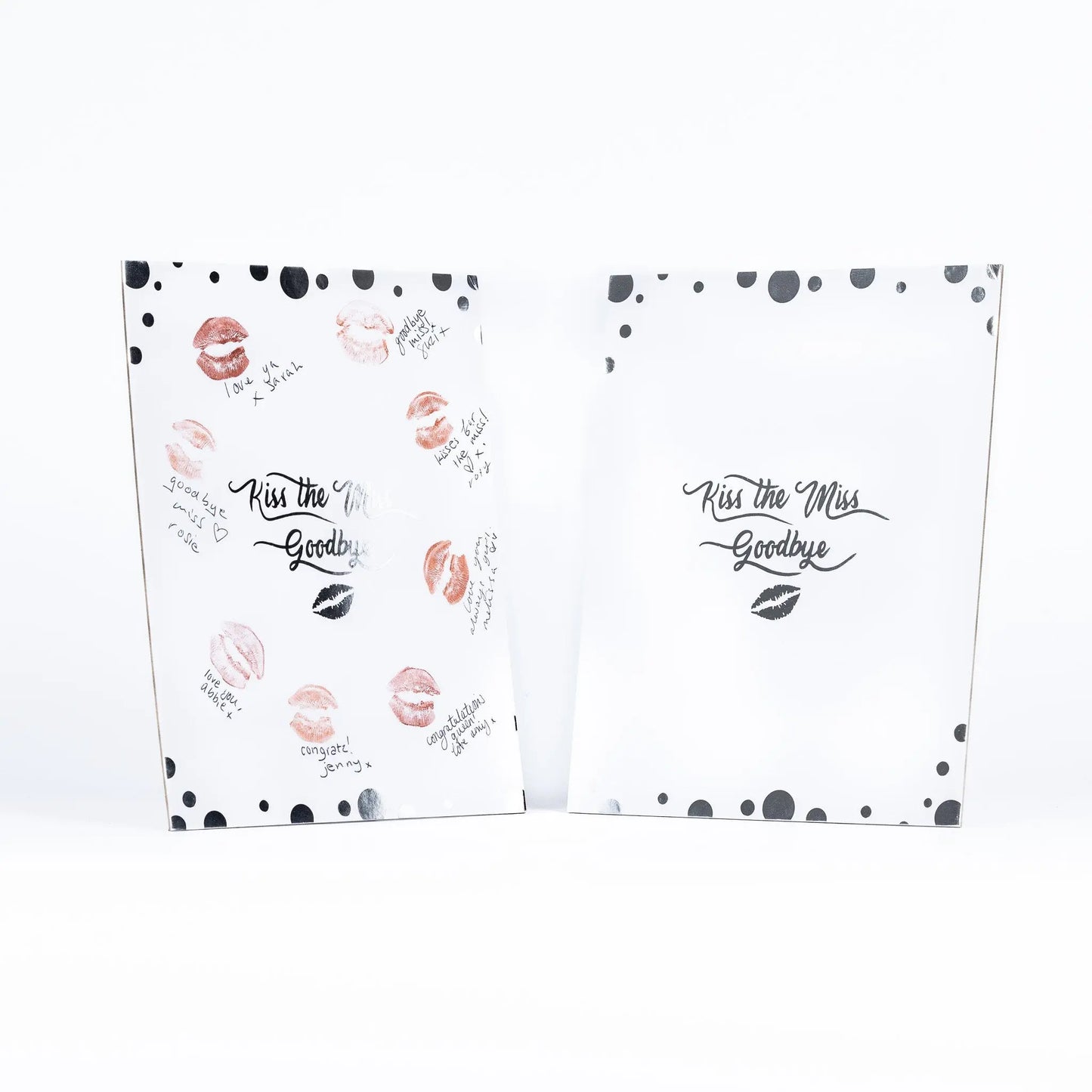 Hen Party Game Accessories Kiss The Miss Goodbye Silver Foil Do Gift With Pen Keechi & co.