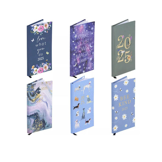 2025 Diary Slim Size Week to View Diaries Full Year Journal Calendar Planner Keechi & co.