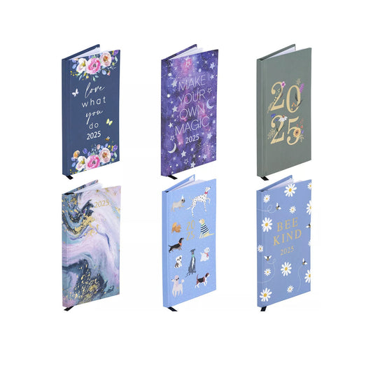 2025 Diary Slim Size Week to View Diaries Full Year Journal Calendar Planner