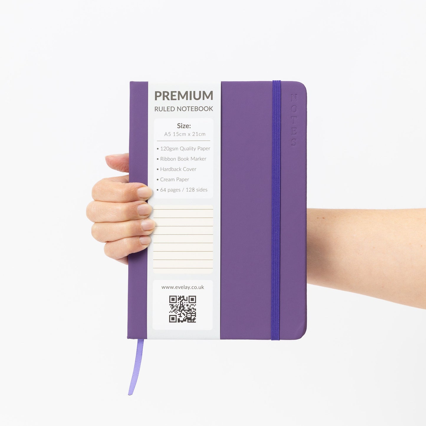 Blank A5 Hardback Ruled Notebook Notepad Notes Diary perfect for your self or as a gift 2023 or 2024 undated self Journaling Premium Book