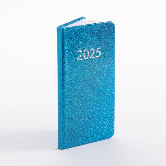 2025 Diary Slim Glitter Week to View Diaries Full Year Journal Calendar Planner Keechi & co.