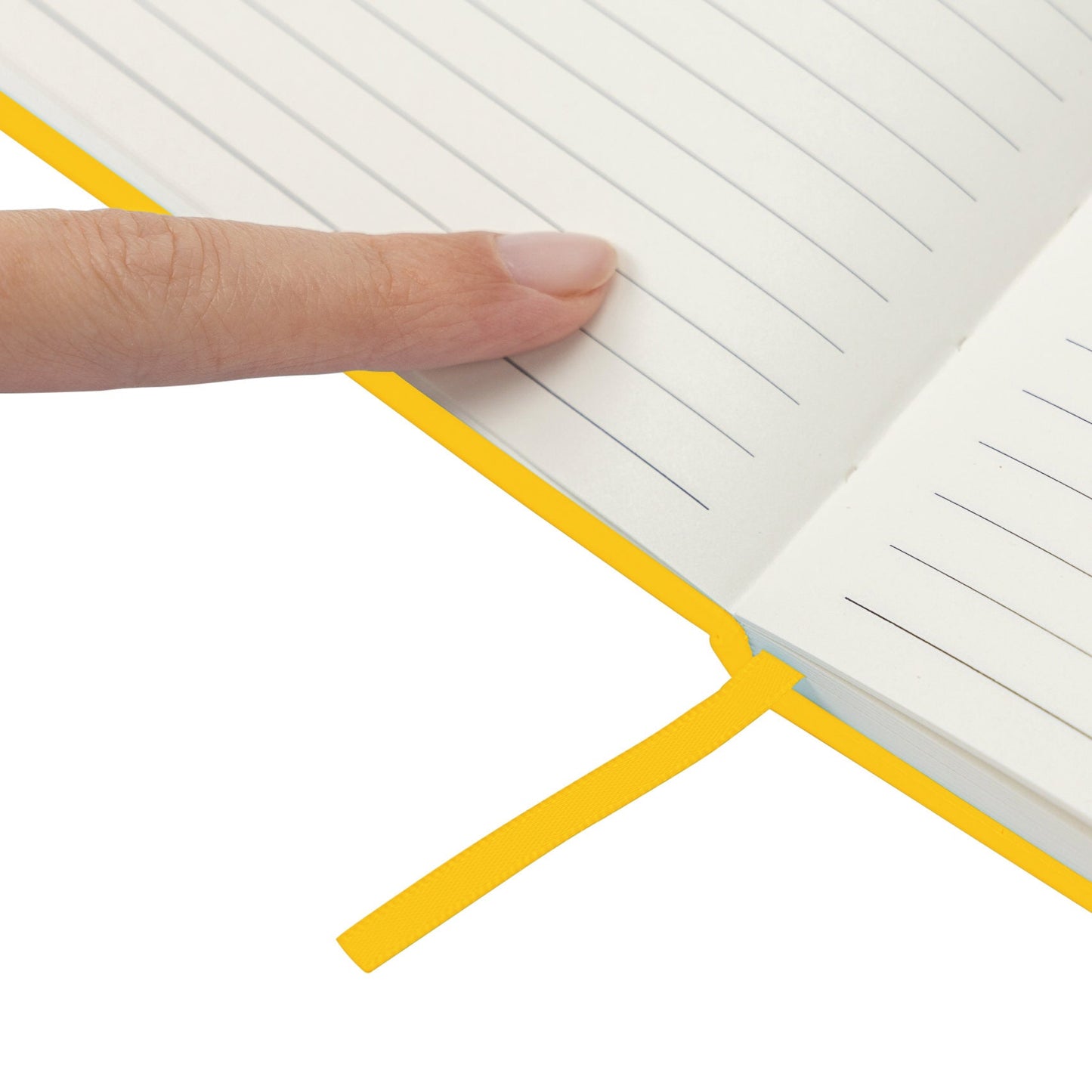 A5 Hardback Lined Notebook Ruled Notepad Notes Diary Journal Premium Book yellow Keechi & co.