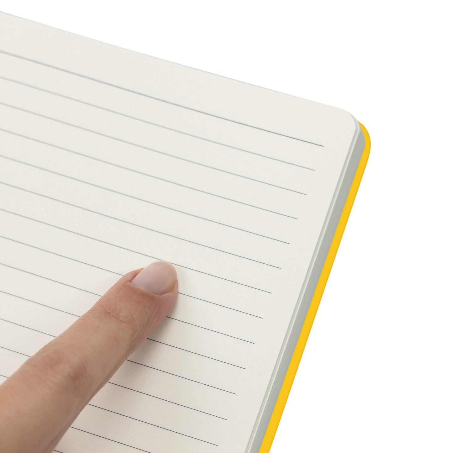 A5 Hardback Lined Notebook Ruled Notepad Notes Diary Journal Premium Book yellow Keechi & co.