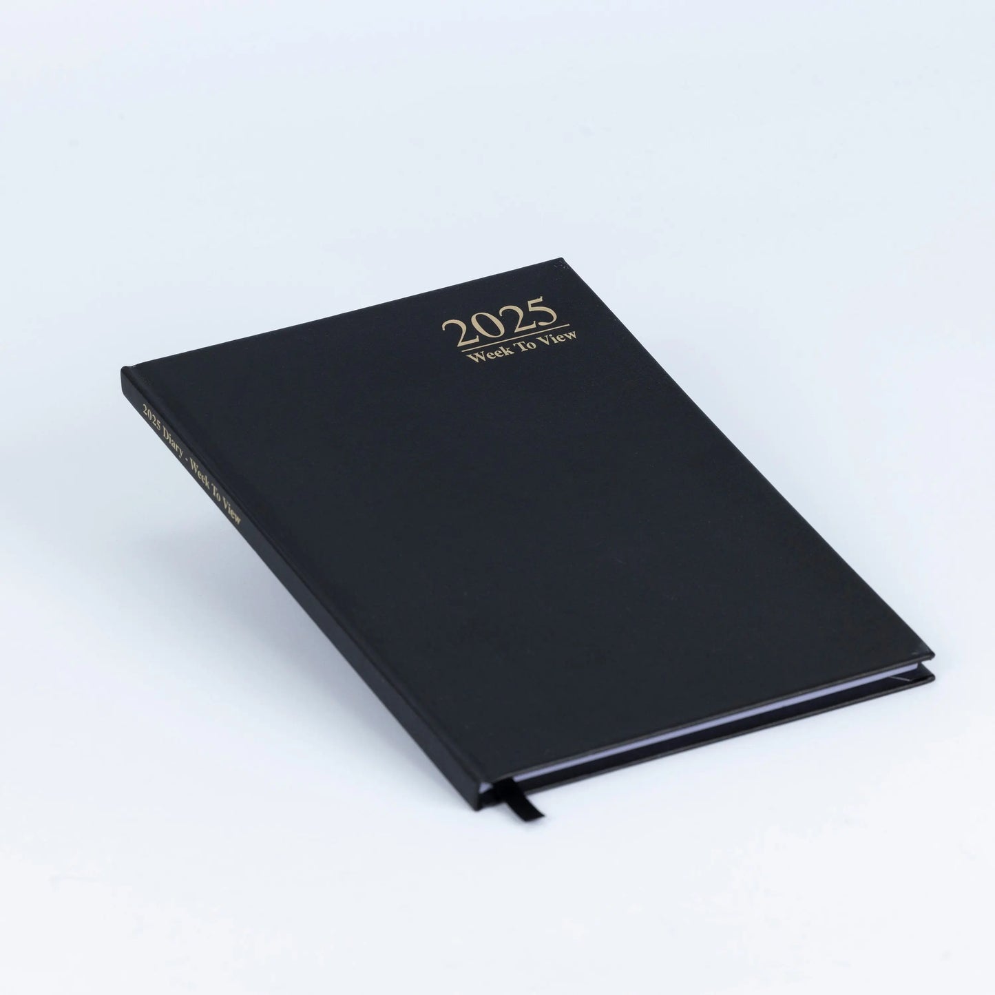 2025 A5 Week To View Diary Full Year Planner Organiser Hardback Cover black Keechi & co.