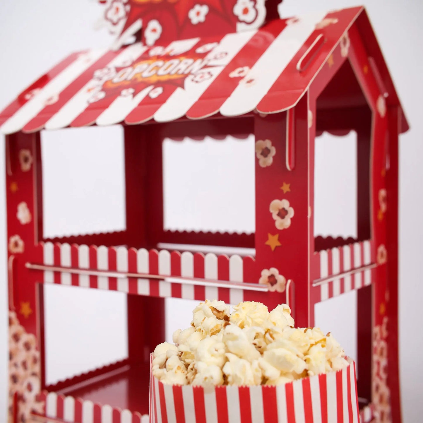 Popcorn Shop Display Stand Cake Dessert Birthday Party Popcorn movie night Treats kids adult wedding Partyware Keechi & co.