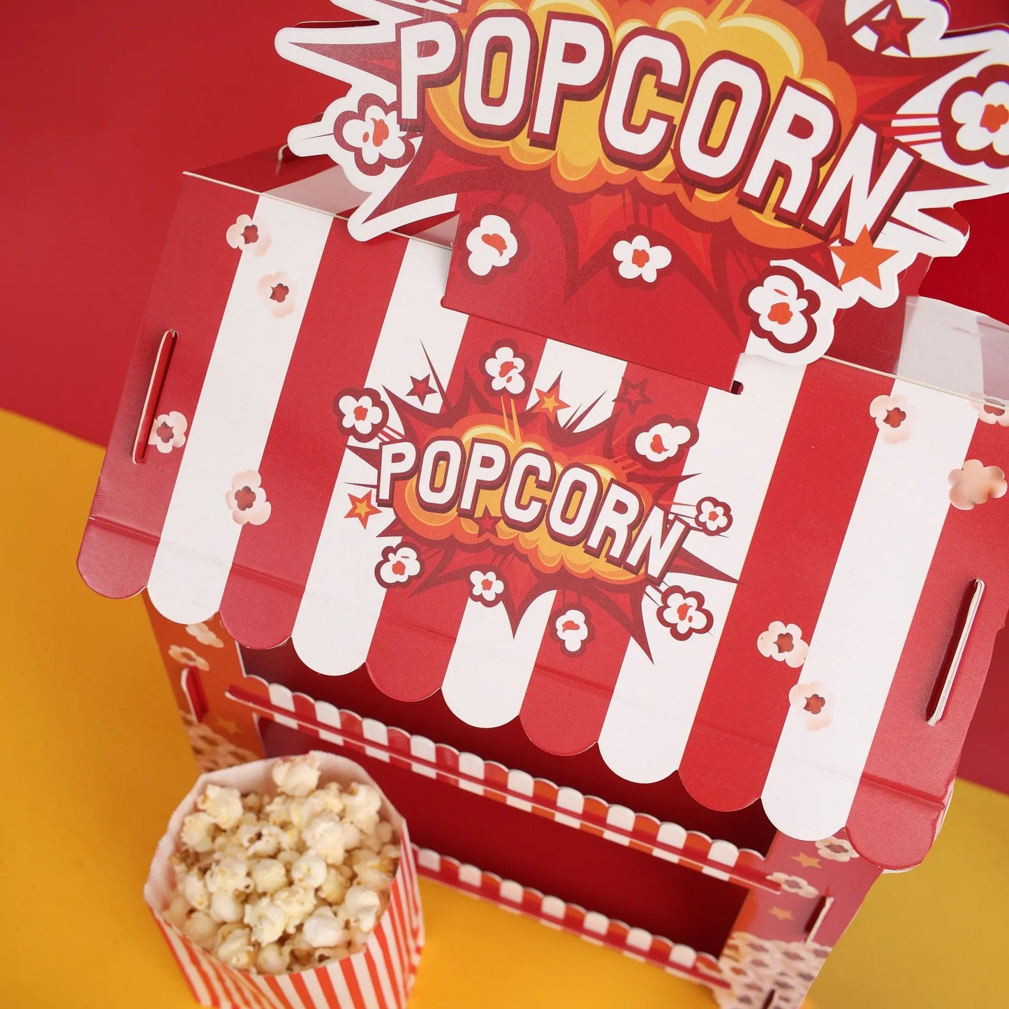 Popcorn Shop Display Stand Cake Dessert Birthday Party Popcorn movie night Treats kids adult wedding Partyware Keechi & co.