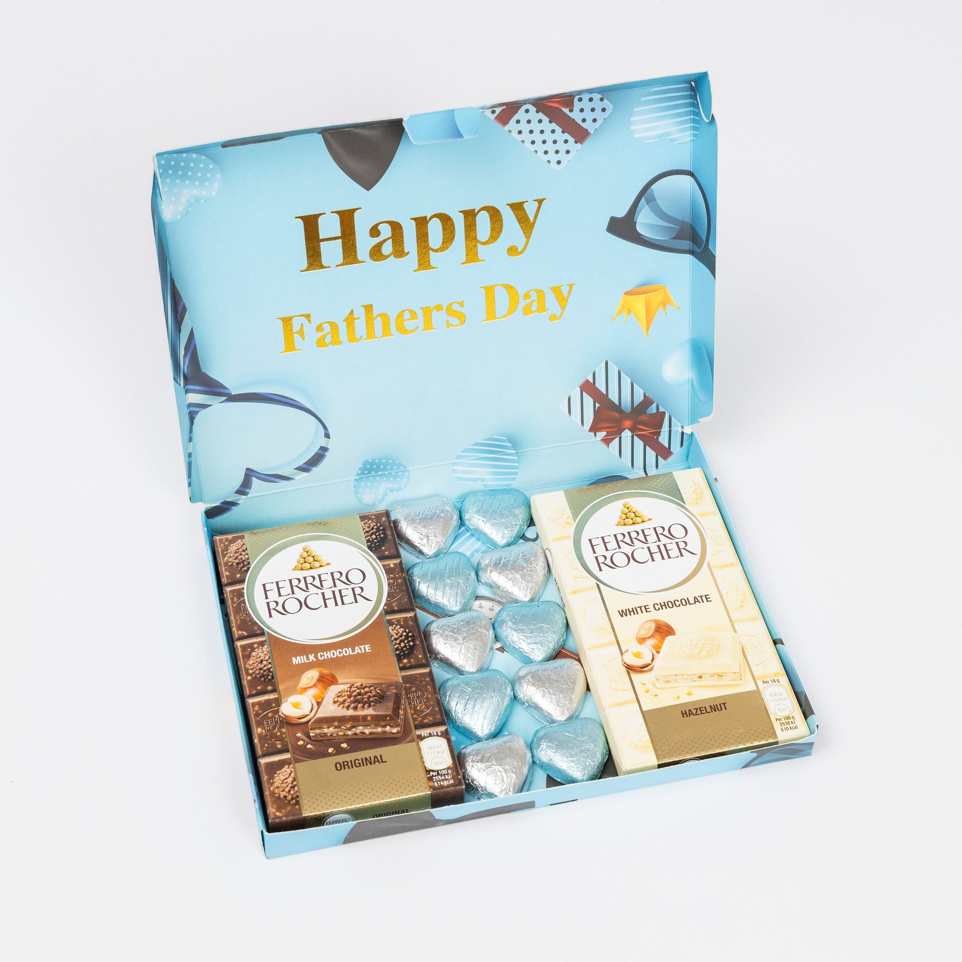 Ferrero Rocher Milk White Chocolate Bars Dad Gift Hamper Happy Fathers Day Keechi & co.