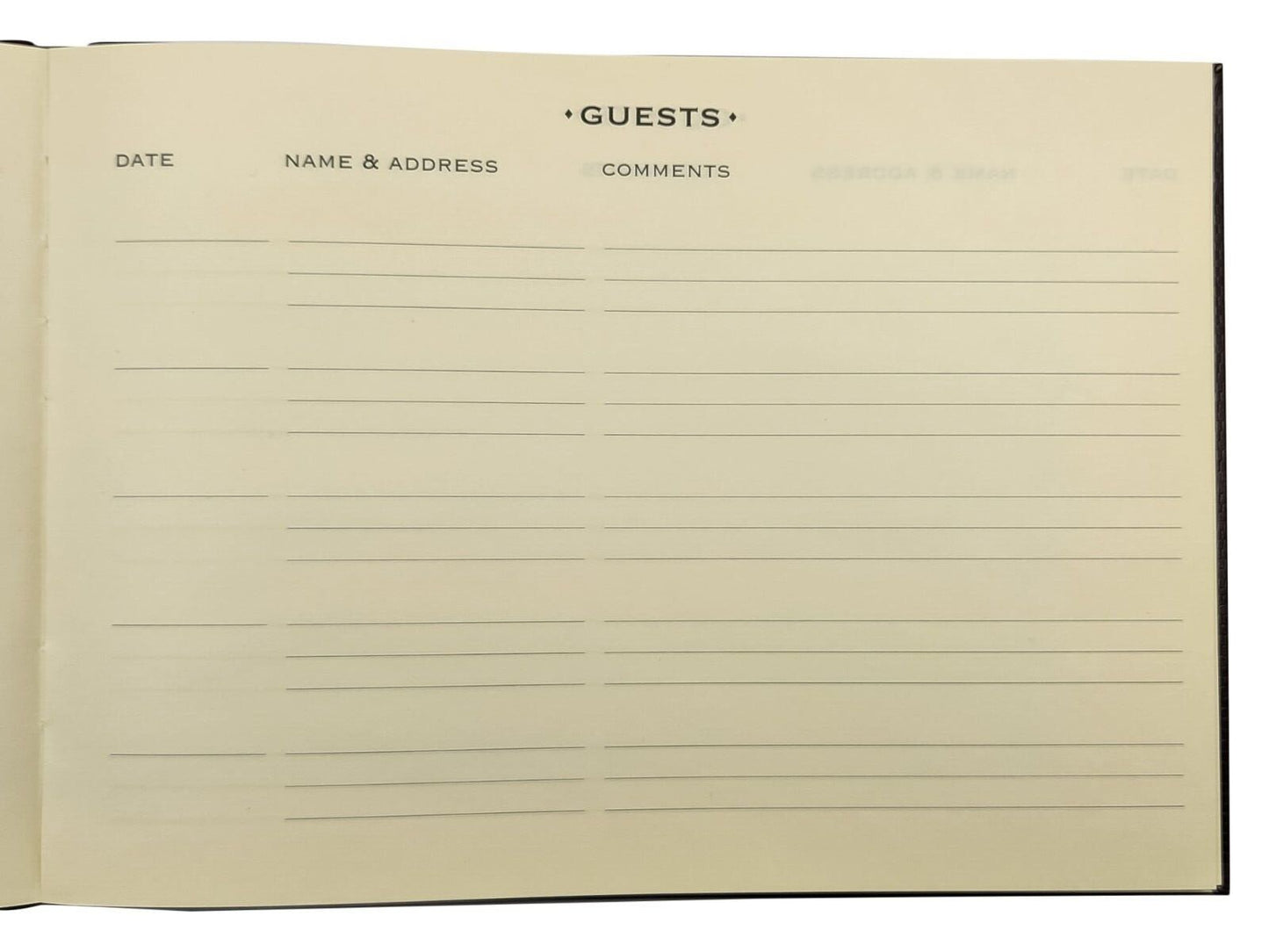 Visitor Guest Book Business Hotels Wedding Guest House Events Log Book Hardback Keechi & co.