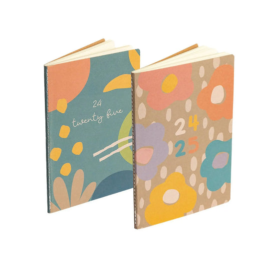 2024 2025 A5 Eco 100% Fully Recyclable Diary Planner Week To View Mid Year Keechi & co.