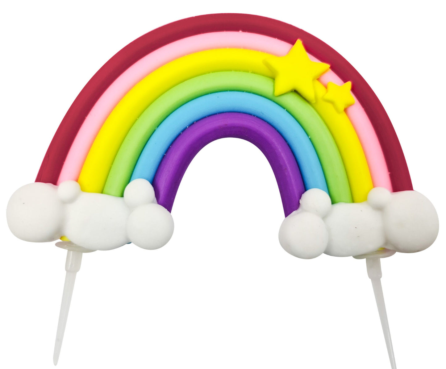 Rainbow Cake Topper unicron  Birthday Party Decorations Unicorn kids adult Reusable 14 pcs