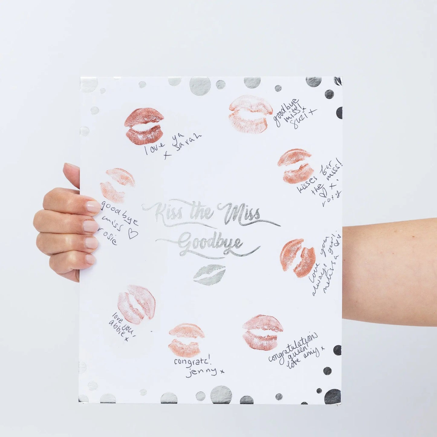 Hen Party Game Accessories Kiss The Miss Goodbye Silver Foil Do Gift With Pen Keechi & co.