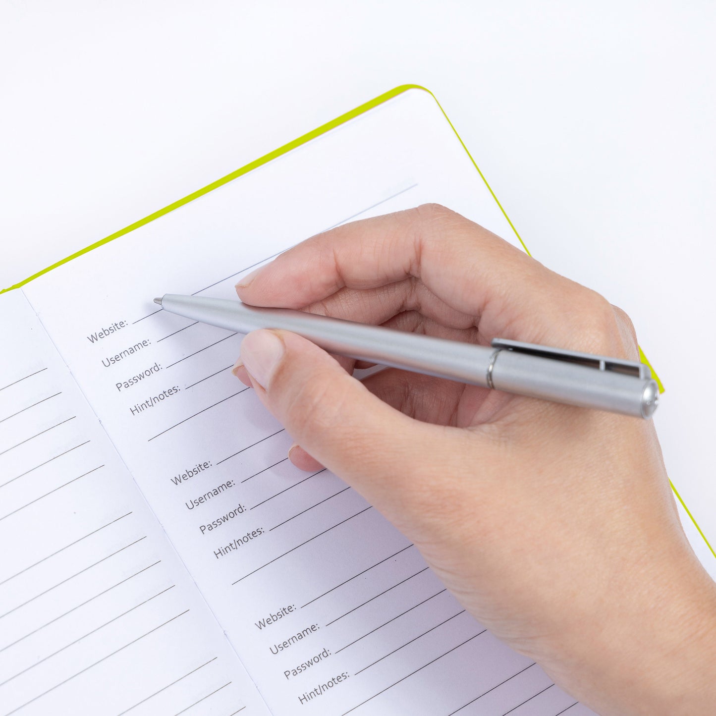 A-Z Password Book with Pen: Hardback Username & Website Organizer
