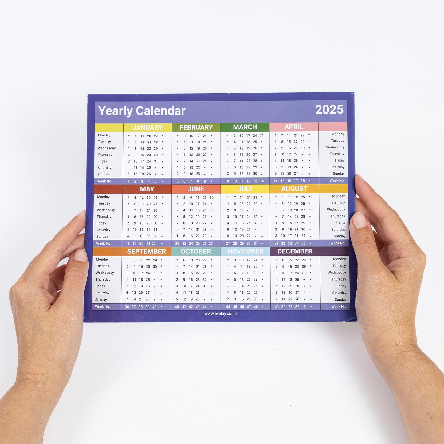 2025 Year To View Stand Up Desk Office Top Calendar Planner 24cm x 20cm Etsy