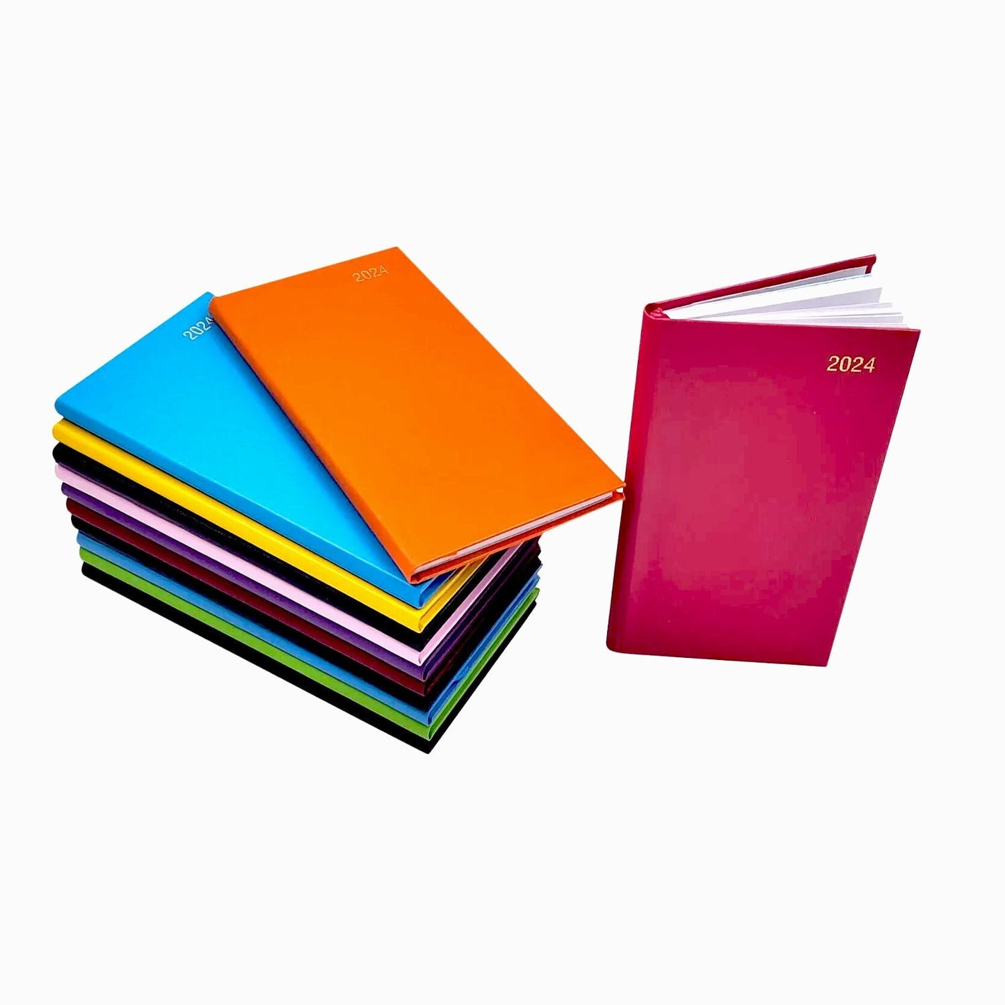 2024 Diary Slim Size Week to View Jan-Dec Diaries Full Year Hardback Planner