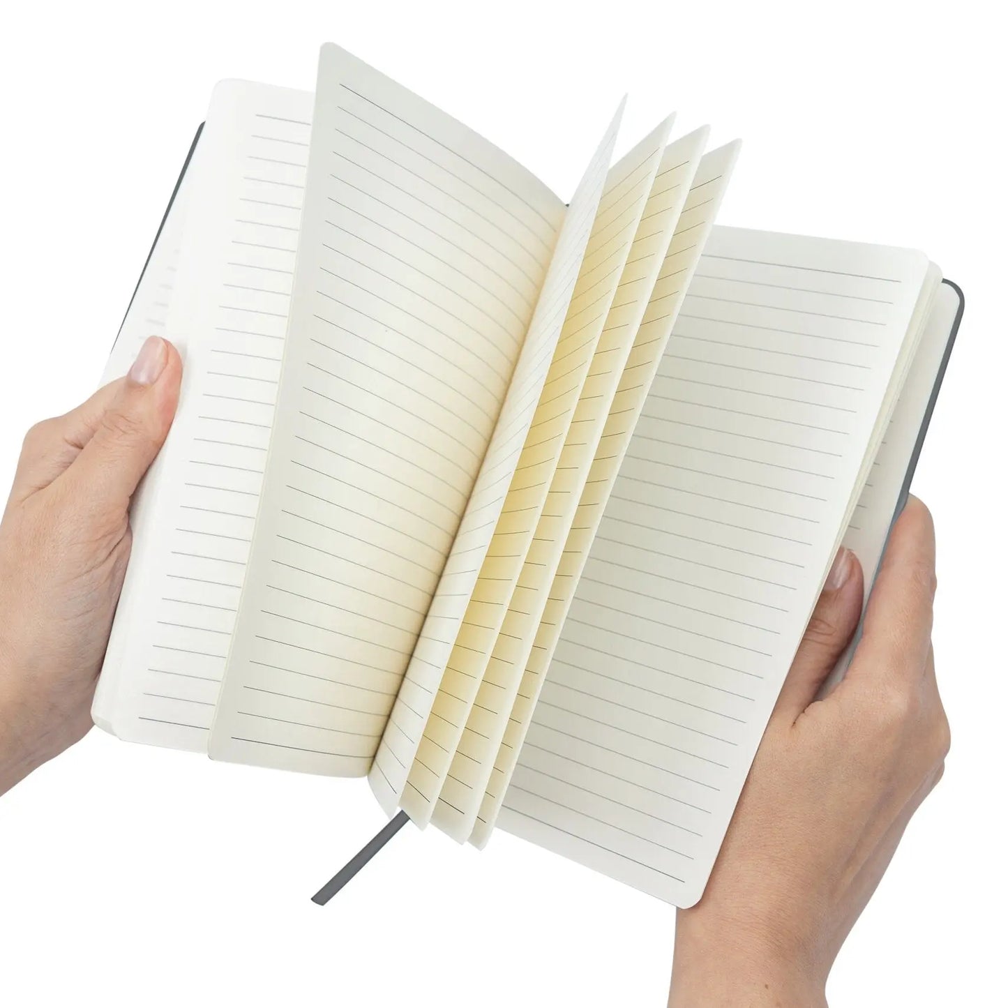A5 Hardback Lined Notebook Ruled Notepad Notes Diary Journal Premium Book grey Keechi & co.