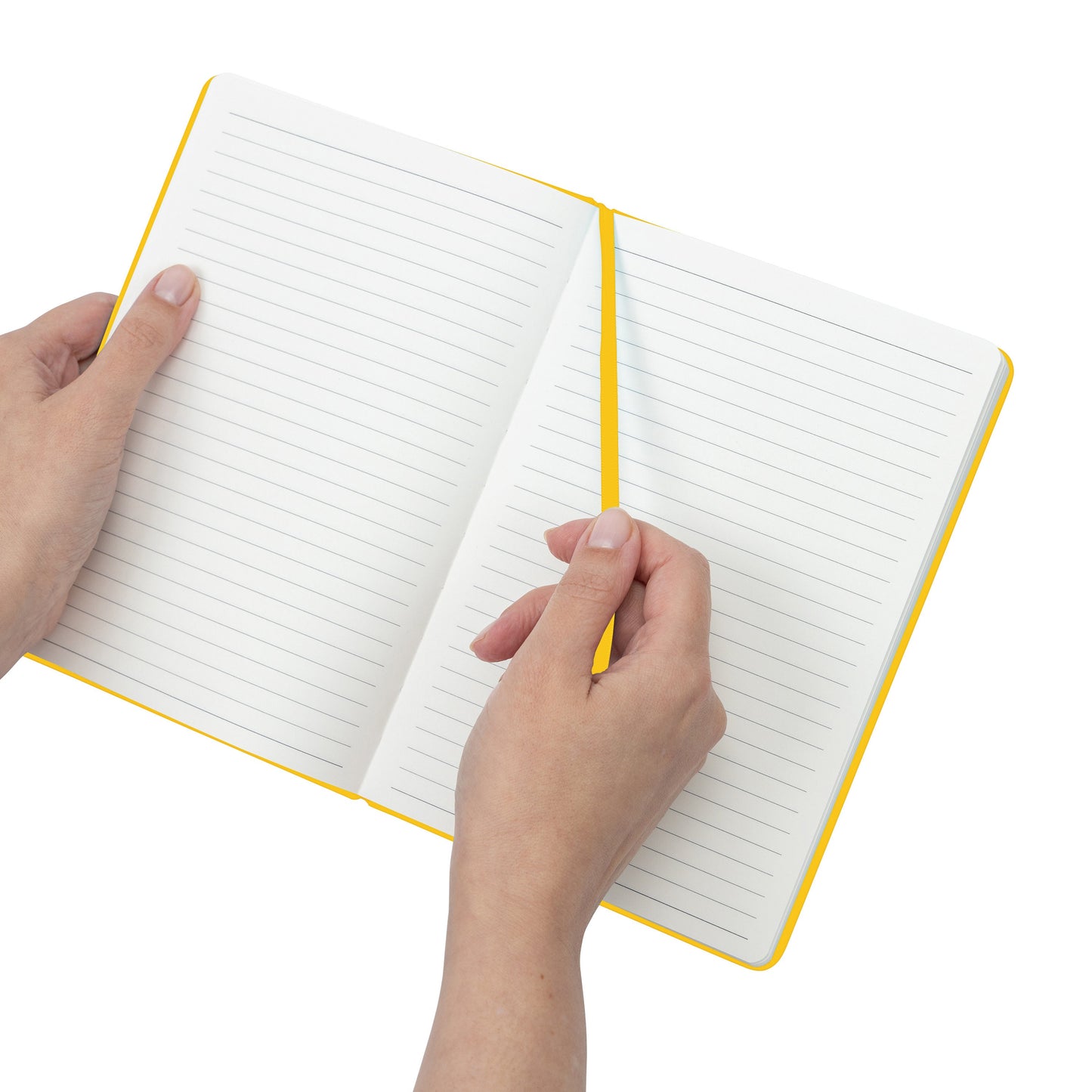 A5 Hardback Lined Notebook Ruled Notepad Notes Diary Journal Premium Book yellow Keechi & co.