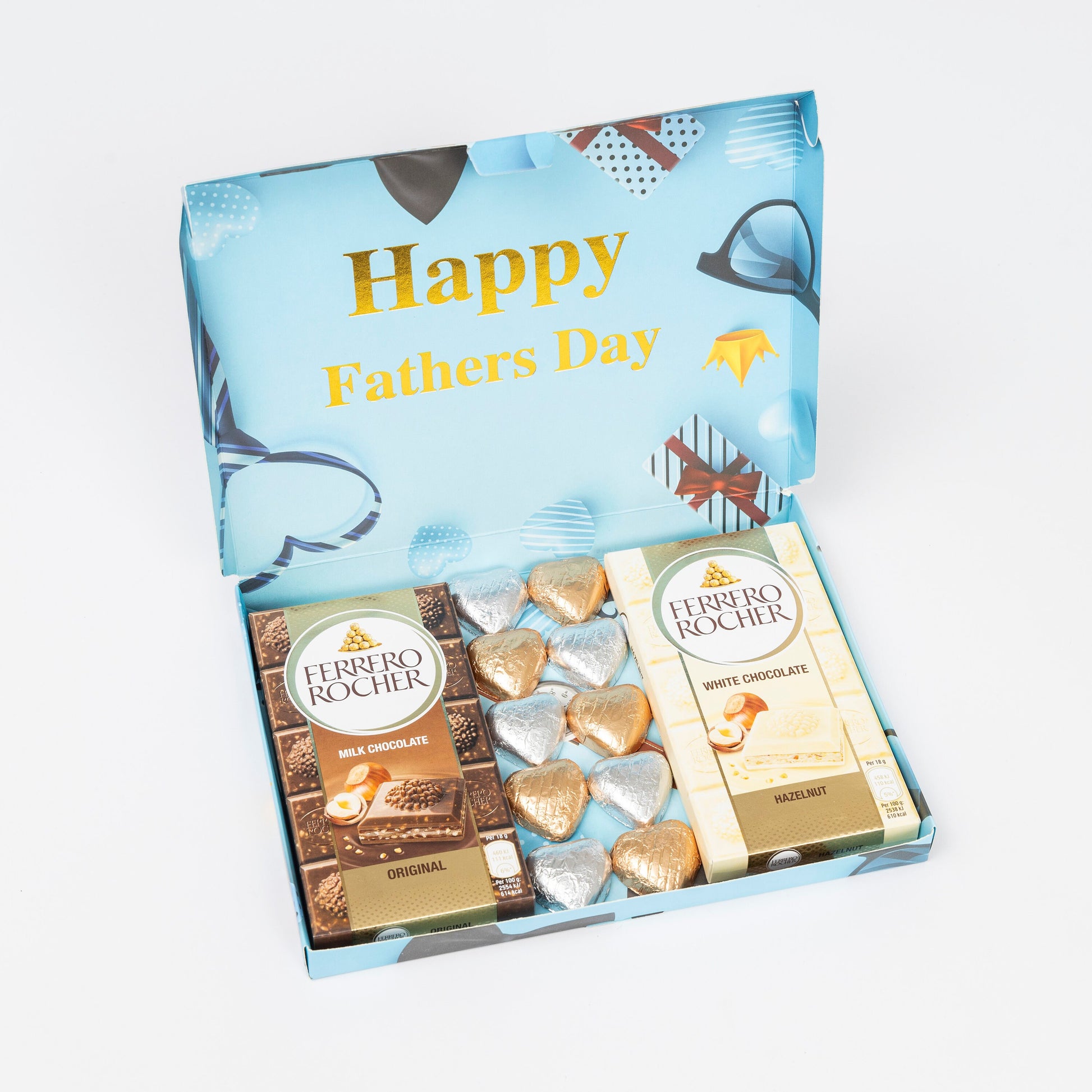 Ferrero Rocher Milk White Chocolate Bars Dad Gift Hamper Happy Fathers Day Keechi & co.