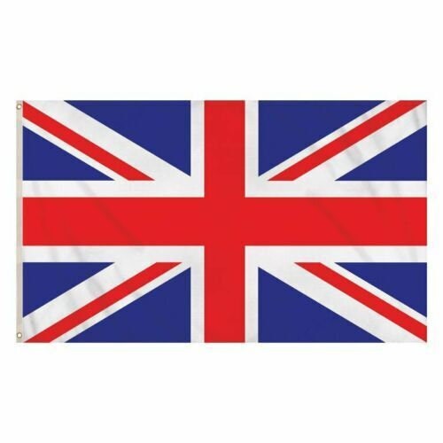 Union Jack Flag Brass Eyelets Double Stitched Great Britain UK Sport 3X2FT Fast